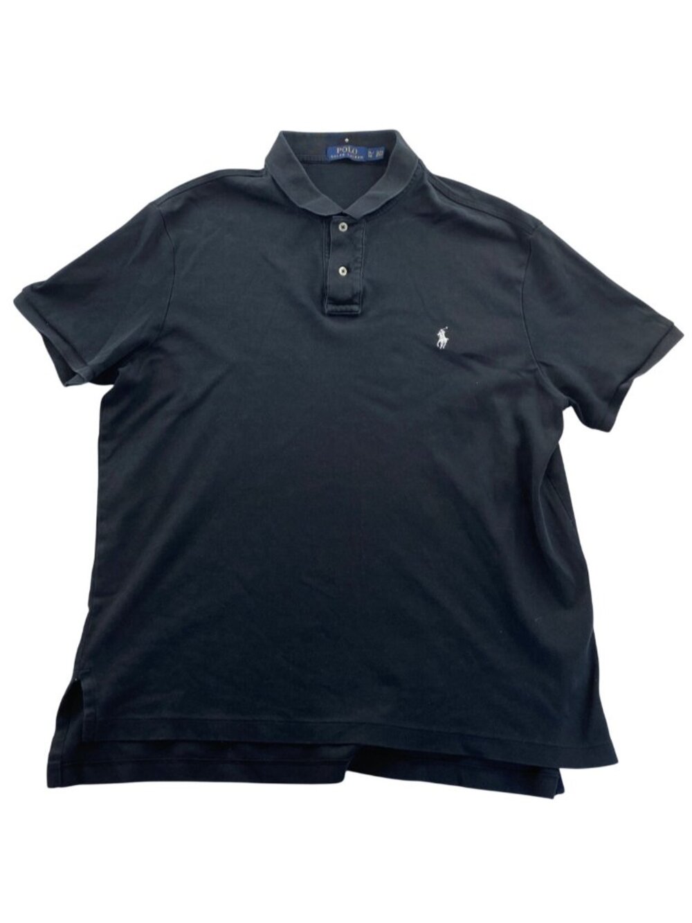 Polo Ralph Lauren Mens Polo Shirt XL Black Short Sleeve Classic Casual Cotton